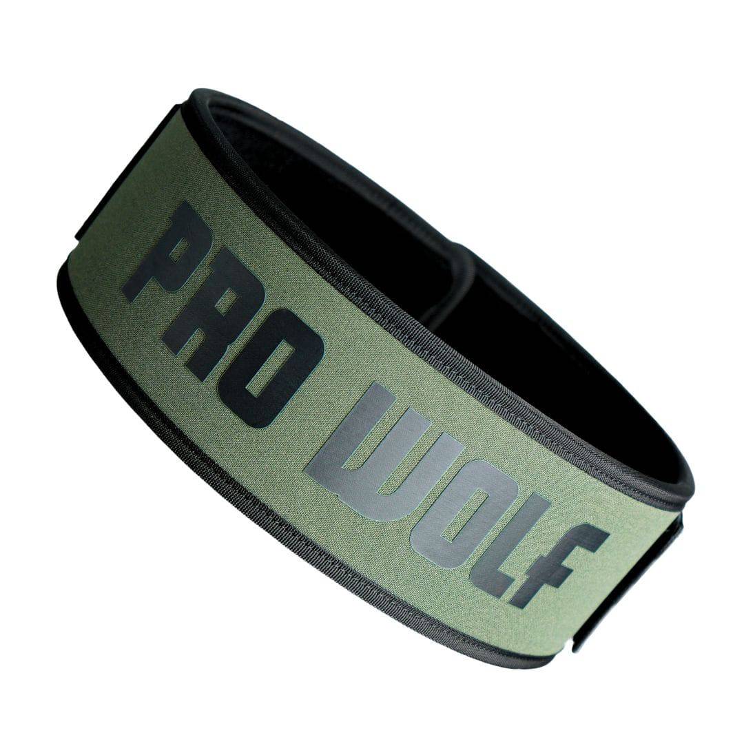 Weightlifting & Powerlifting Belt Neoprene Self Locking - Green - PRO WOLF