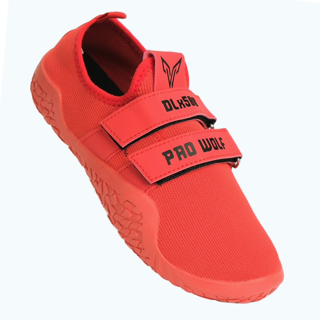 DLx500 Deadlift Barefoot Gym Shoes - Red | ProWolf