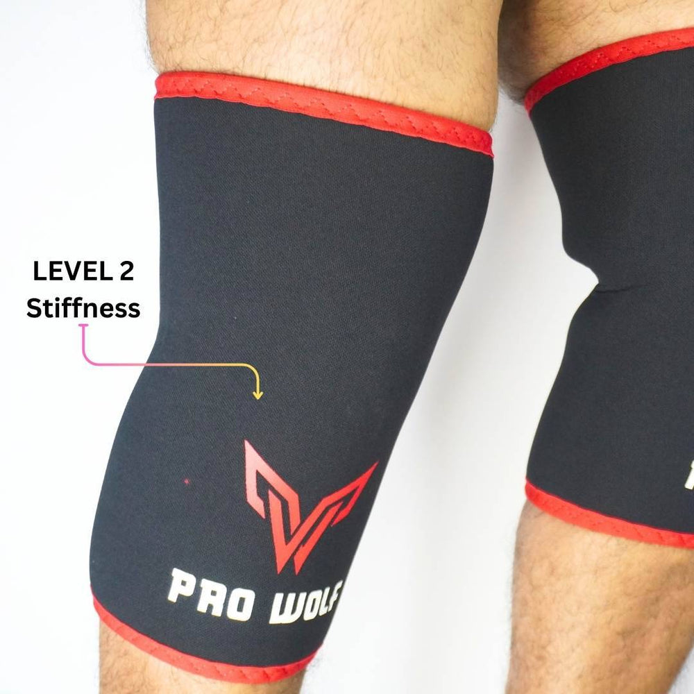 9mm Knee Sleeves (Level 2) Knee Cap - PRO WOLF