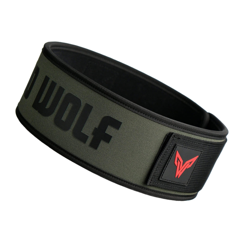 Weightlifting & Powerlifting Belt Neoprene Self Locking - Green - PRO WOLF