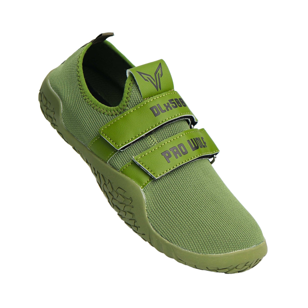 DLx500 Deadlift Barefoot Gym Shoes - ARMY GREEN - PRO WOLF