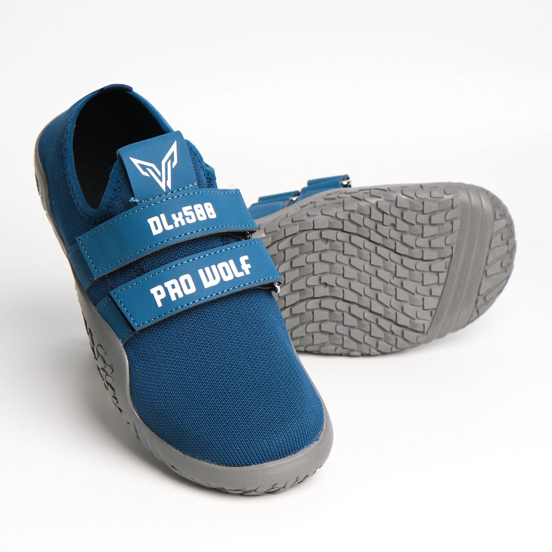 DLx500 Deadlift Barefoot Gym Shoes - Blue | ProWolf