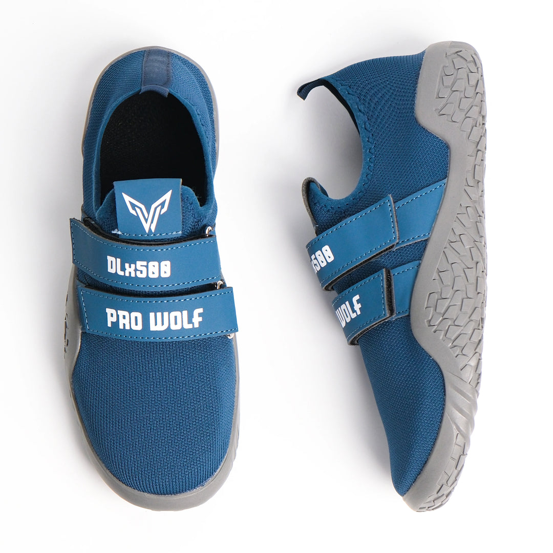 DLx500 Deadlift Barefoot Gym Shoes - Blue | ProWolf