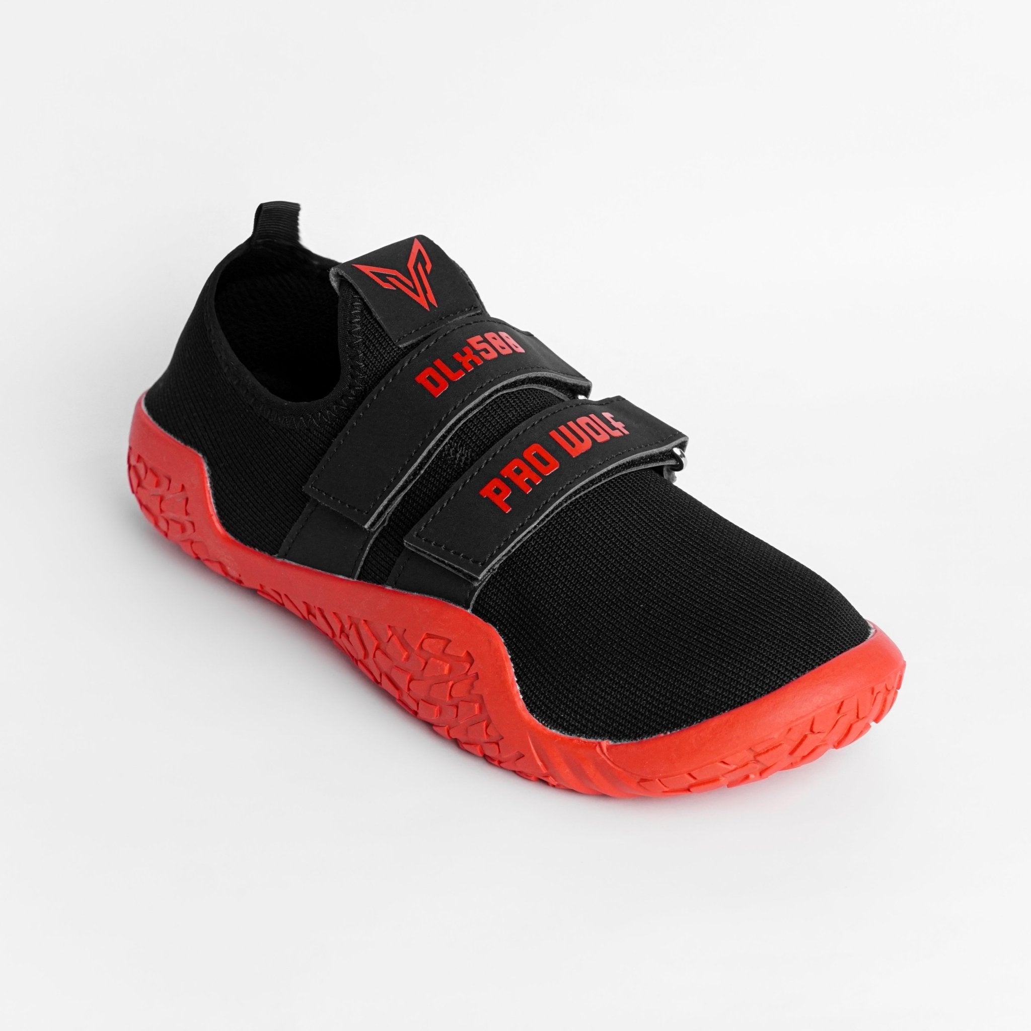 DLx500 Deadlift Barefoot Gym Shoes - Black Red | ProWolfLifting ShoesPW - DLx500 - BR2 - 4