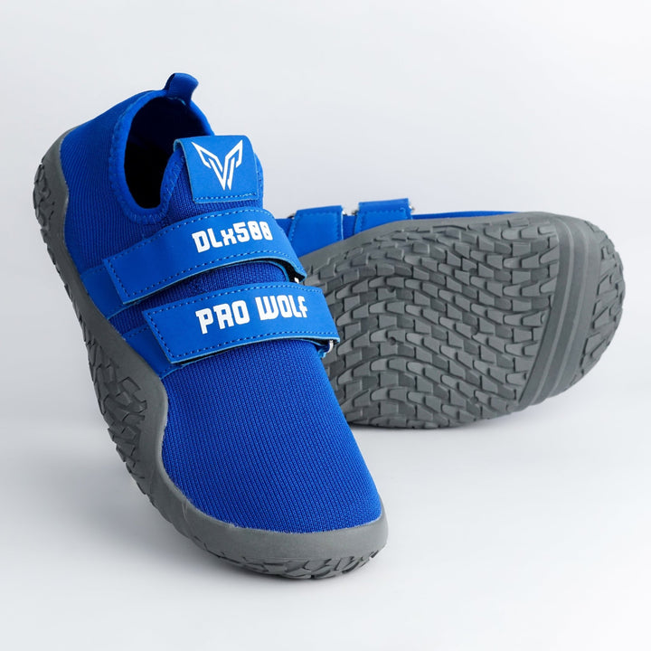 DLx500 Deadlift Barefoot Gym Shoes - Blue | ProWolfLifting ShoesPW - DLx500 - BLU - 04