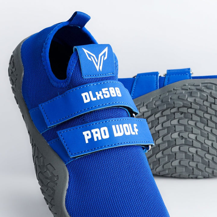 DLx500 Deadlift Barefoot Gym Shoes - Blue | ProWolfLifting ShoesPW - DLx500 - BLU - 04