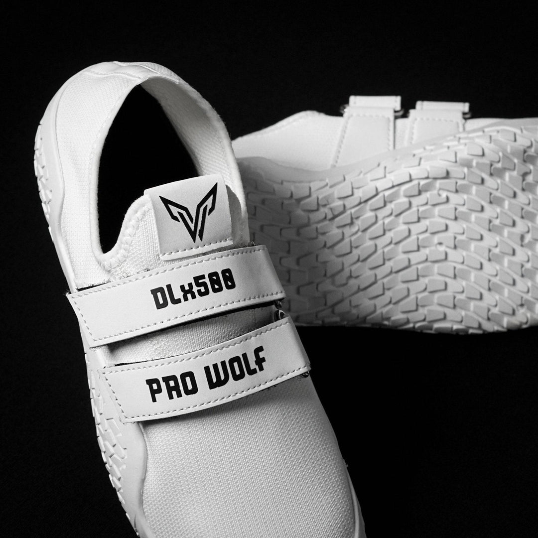 DLx500 Deadlift Barefoot Shoes - White | ProWolf - PRO WOLF