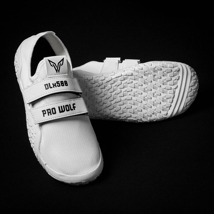 DLx500 Deadlift Barefoot Shoes - White | ProWolf - PRO WOLF