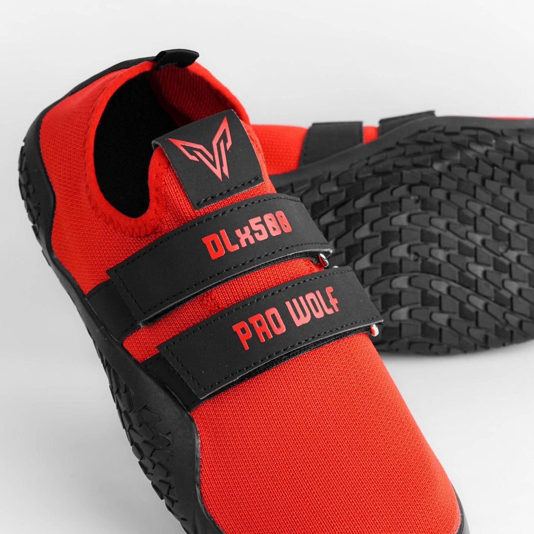 DLx500 Deadlift Barefoot Gym Shoes - Red | ProWolf - PRO WOLF