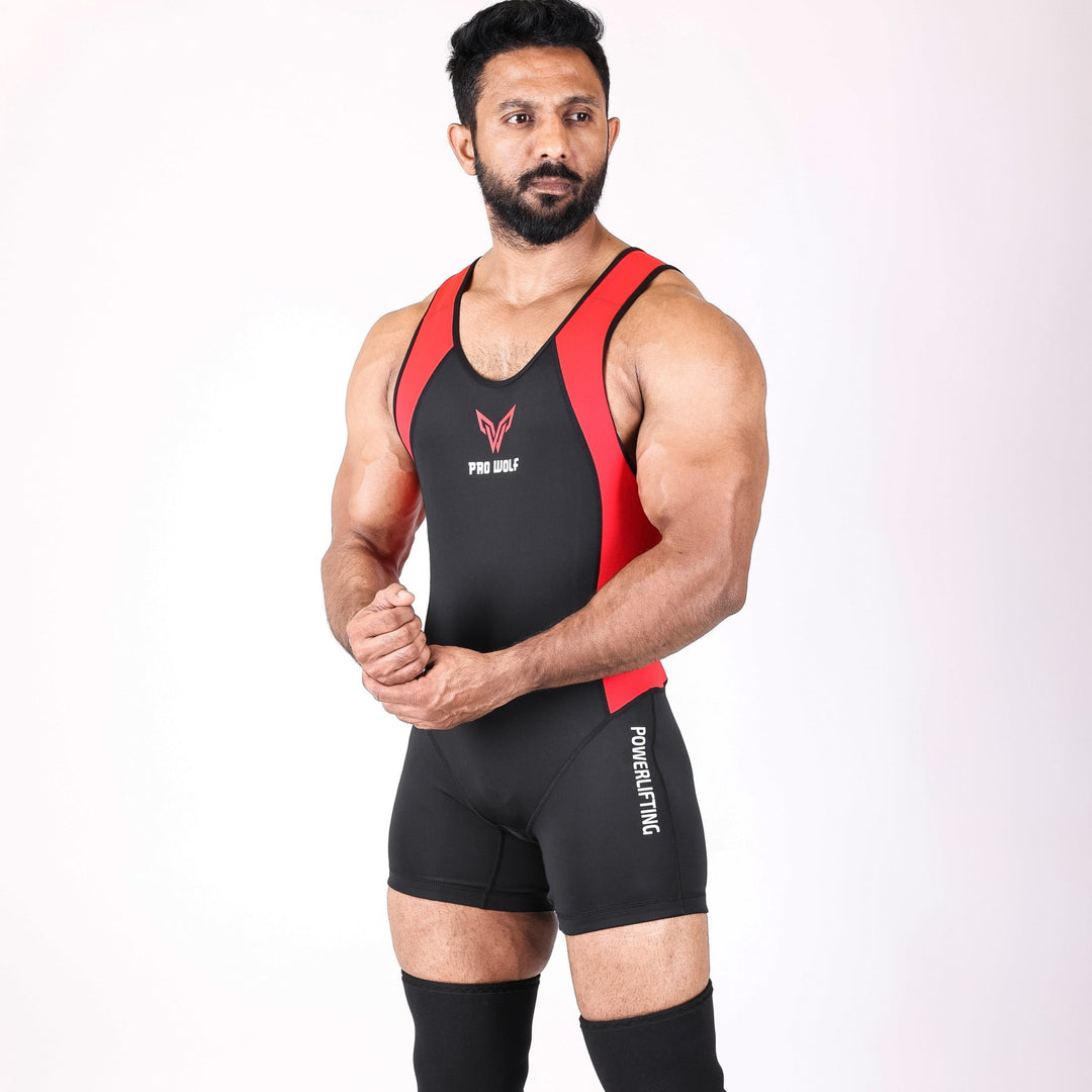 Powerlifting Singlet RED (Male/Female)PLS - RED - S