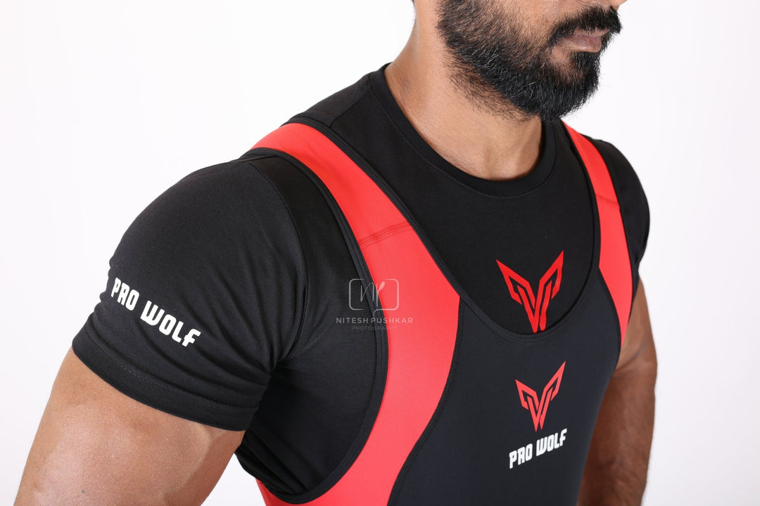 Powerlifting Singlet RED (Male/Female)PLS - RED - S